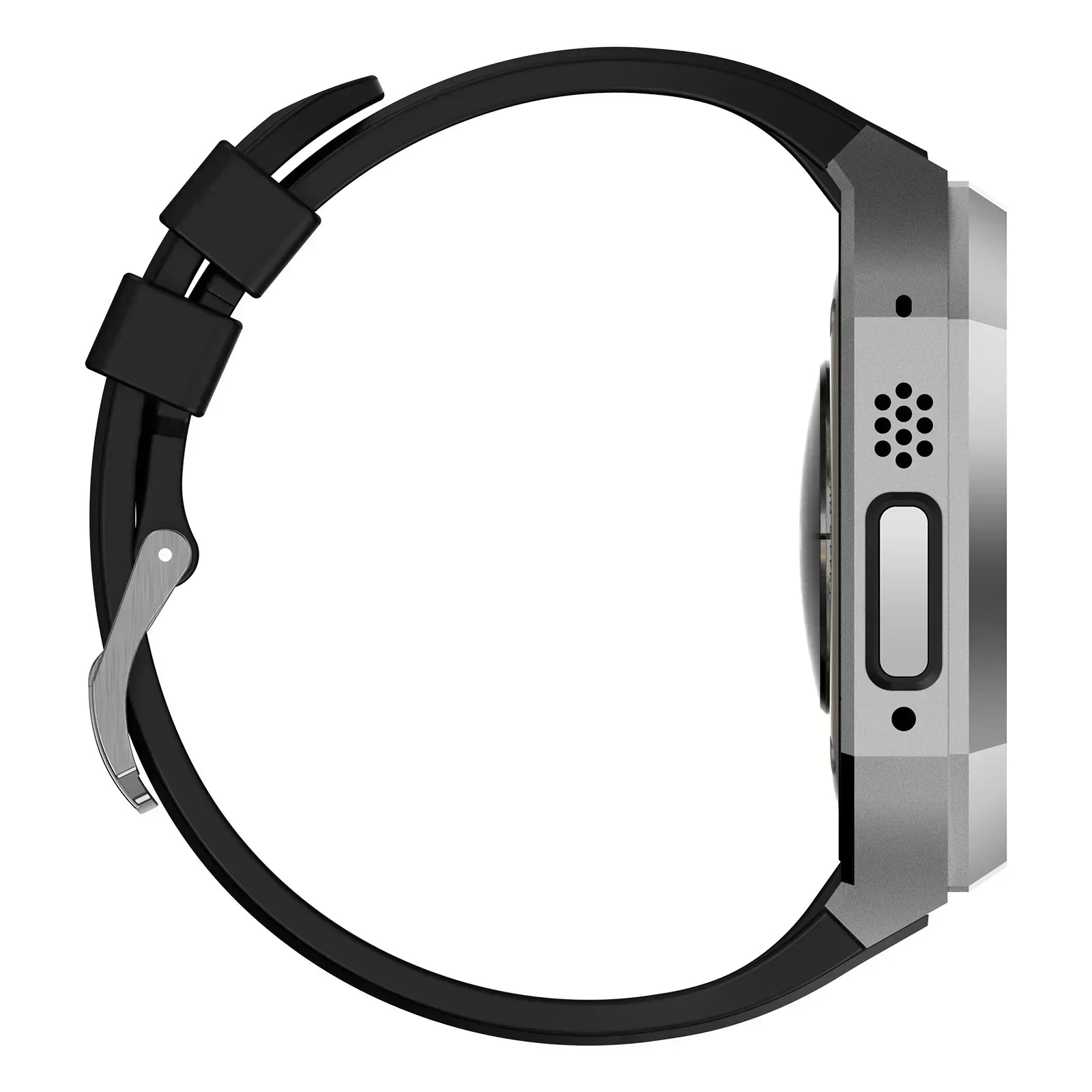 AeroCuff Fluoro Rubber Apple Watch-rem med rustfrit stålhus | Lersk