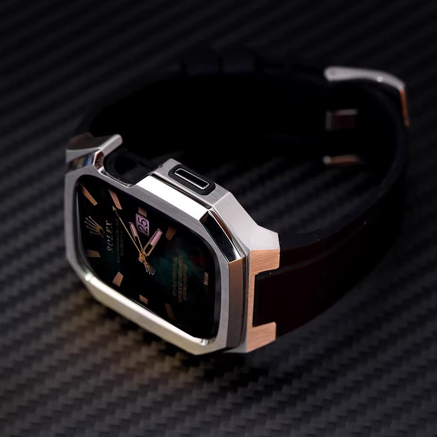 Rivelle Stainless Steel Case With Rubber Band for Apple Watch | Lersk