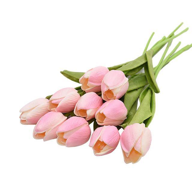 Set bouquet di fiori artificiali 10 pezzi tulipani finti | Lersk