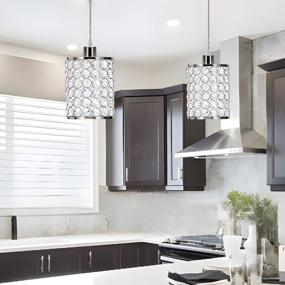 CrystaForm Kristal Geometrik Sarkıt Lamba Modern Evler İçin | Lersk