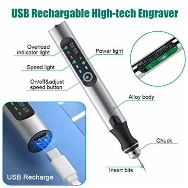 Professional Engraving Pen For Precise Detailing And Personalizing Everyday Crafts And DIY Projects | Lersk