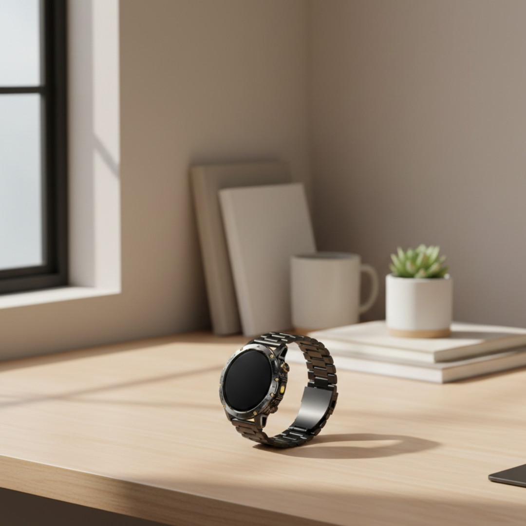 Robuste Outdoor-Smartwatch mit wasserdichtem taktischem Design und langer Akkulaufzeit | Lersk