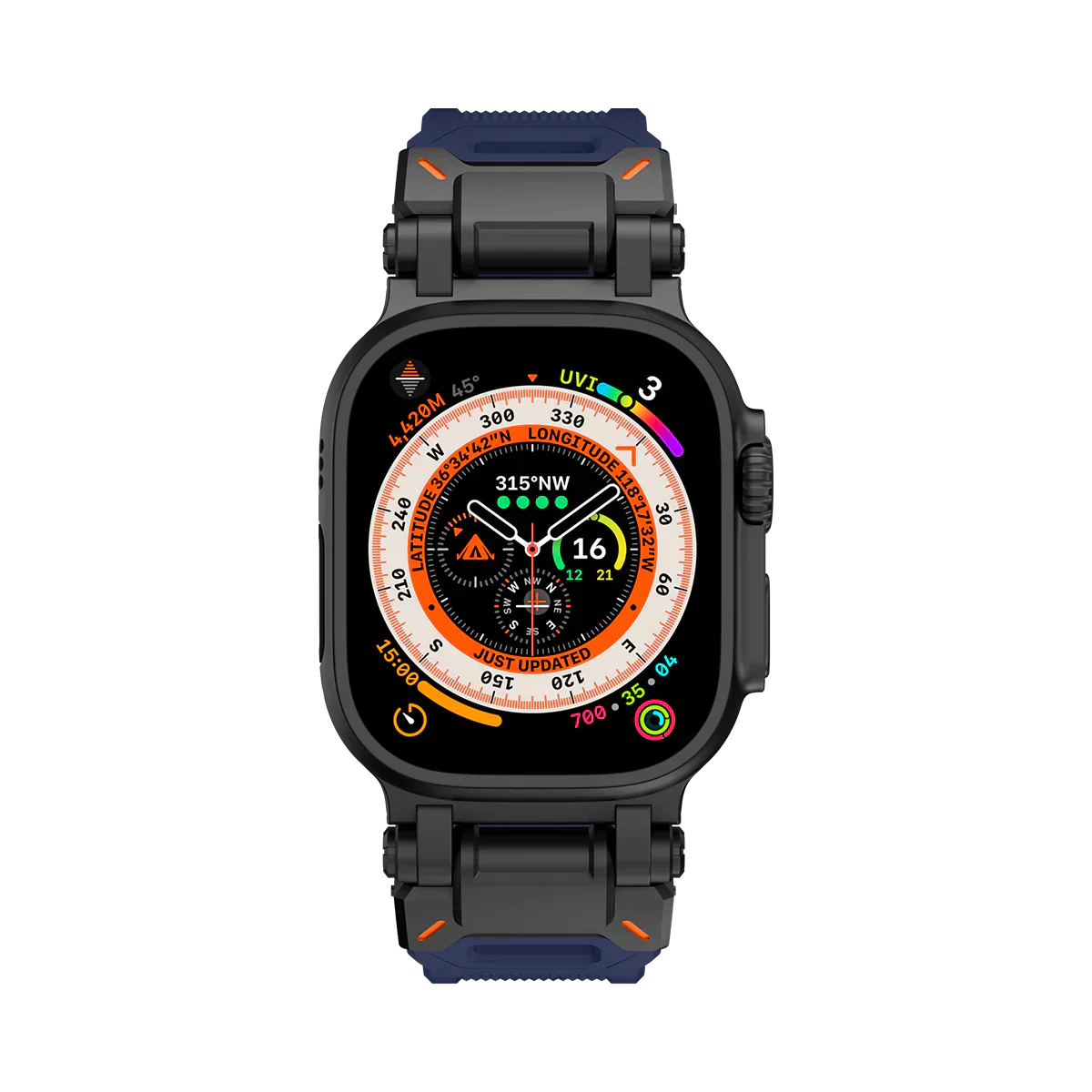 Meron Titanium-Head Silicone Band for Apple Watch | Lersk