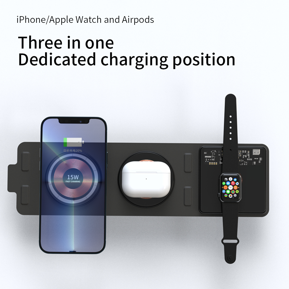 Nivio | 3-in-1 Fabric Storage and Wireless Phone Charger | Lersk