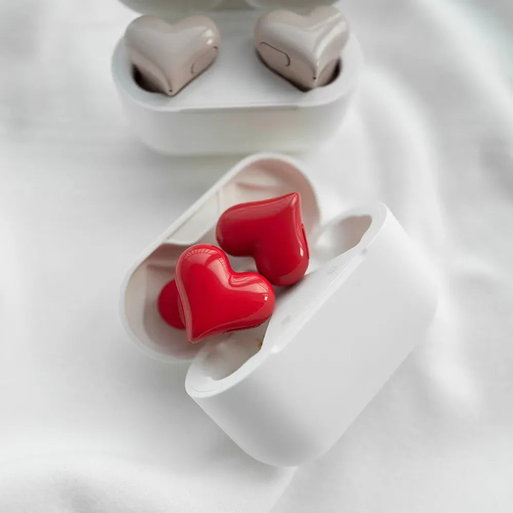 Auricolari Wireless PulseBuds a Forma di Cuore con Cancellazione del Rumore | Lersk