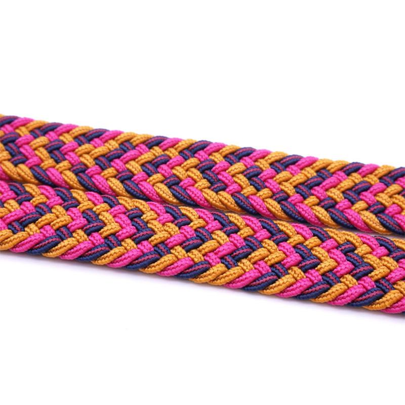 Stretch geflochtener Gürtel mit bequemem Sitz, Luftzirkulation, lochfreiem Design und verstellbarer Knopfposition | Lersk