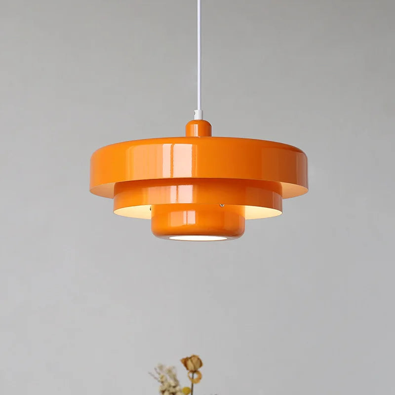 Lampa wisząca LED Lumenari z regulacją do kuchni i jadalni, klosz z żelaza w stylu mid-century | Lersk