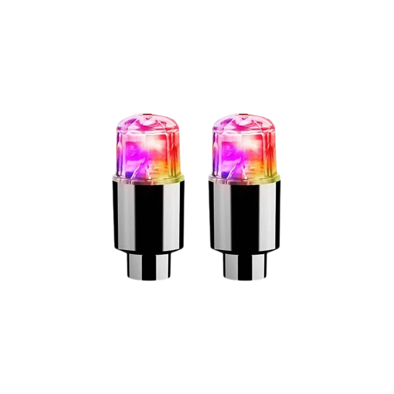 أغطية صمامات الإطارات LED للسيارات والدراجات النارية والدراجات مع أغطية صمامات عجلات LED لجميع العجلات | Lersk