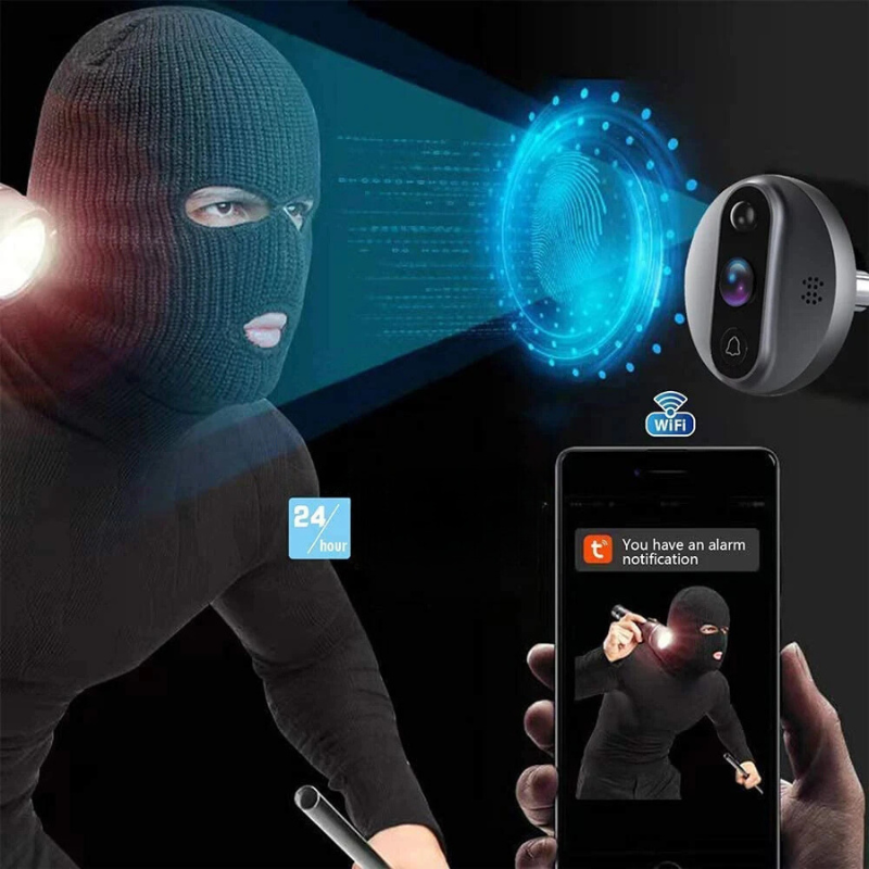 SentinelView Akıllı Kapı Gözetleme Kamerası 3MP WiFi Özellikli | Lersk