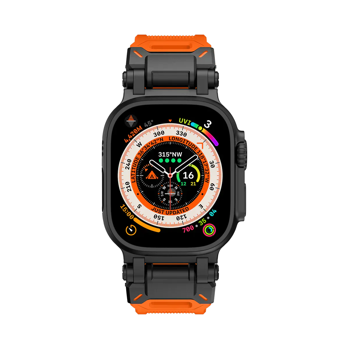 Meron Titanium-Head Silicone Band for Apple Watch | Lersk
