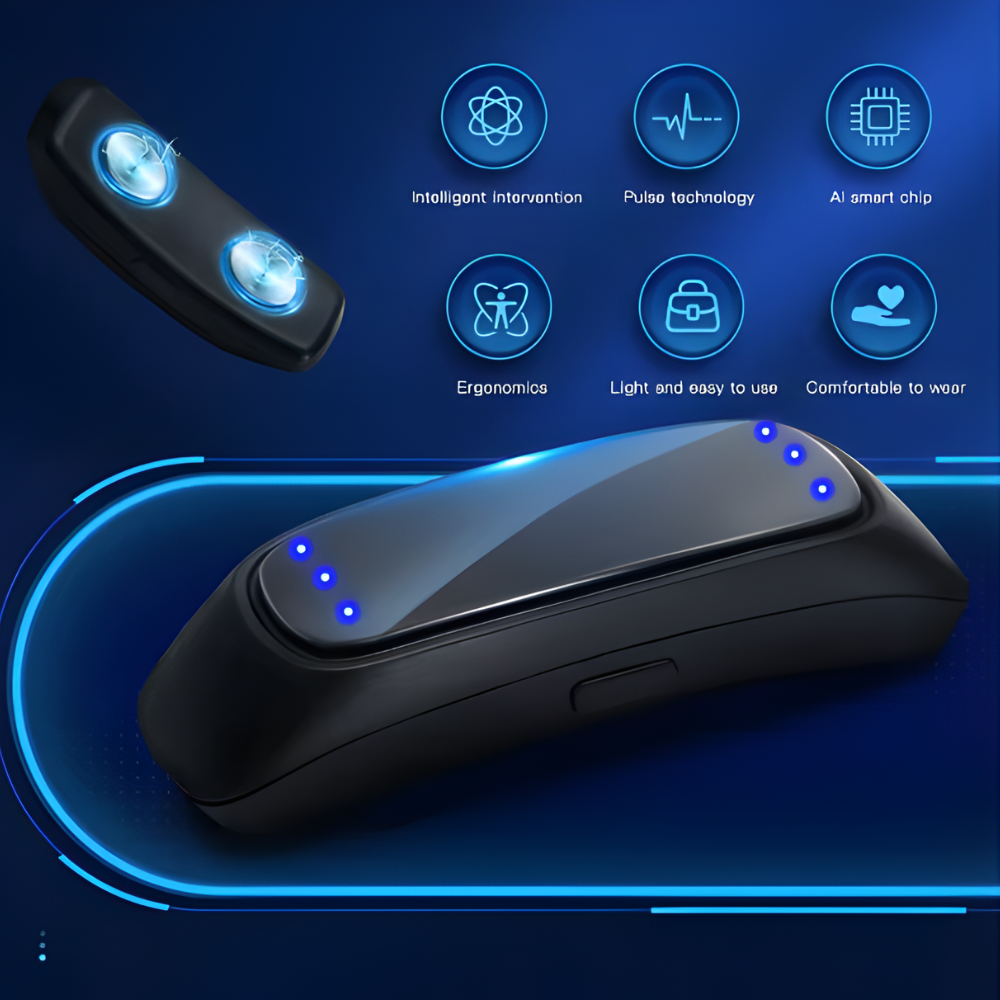 Smart EMS Anti-Snoring Device with Automatic Detection for Better Sleep | Lersk