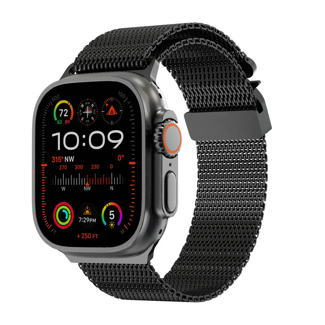 Vexara Titanium Milanese Loop Band With Parachute Buckle For Apple Watch | Lersk