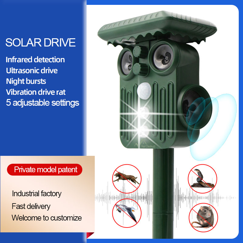 Sylva Solar Ultrasonik Geyik Kovucu, 5 Mod, Su Geçirmez | Lersk