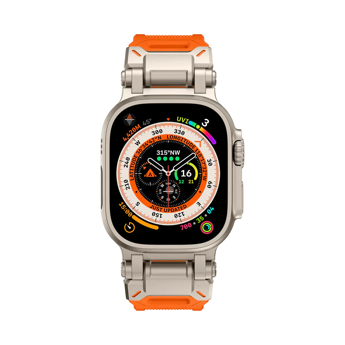 Meron Titanium-Head Silicone Band for Apple Watch | Lersk