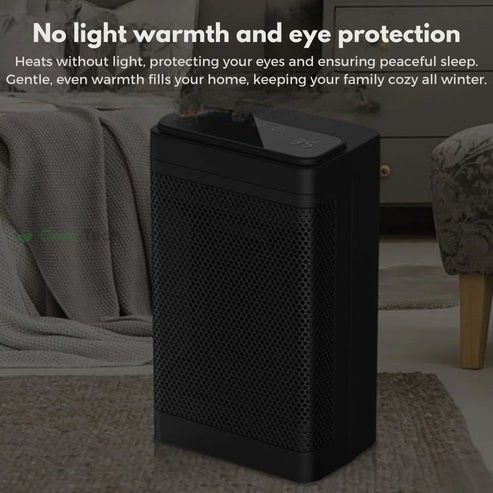 Portable PTC Fan Heater With Remote And Adjustable Temp | Lersk