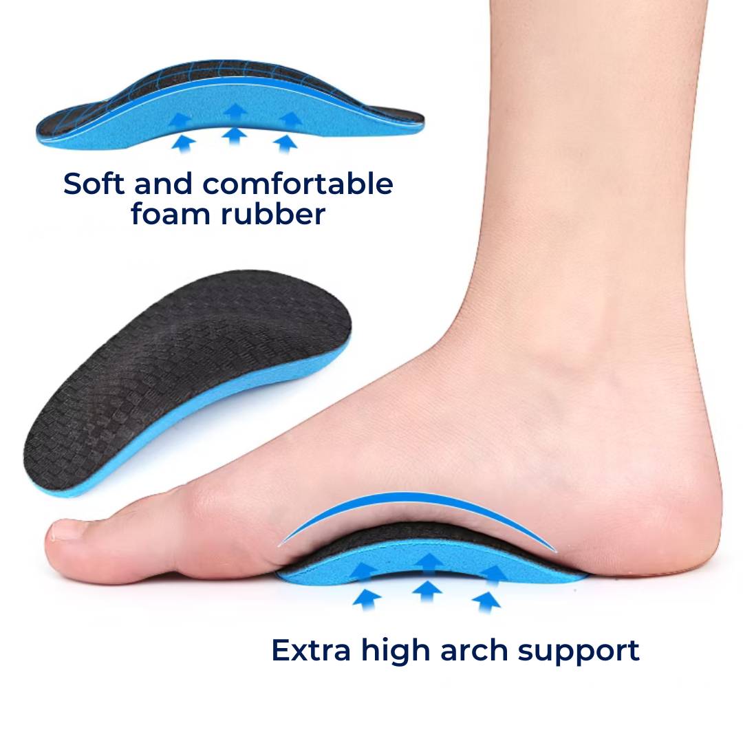 SoleEase High Arch Support Shoe Inserts With Soft EVA Foam For Comfort Cushioning And Pain Relief | Lersk