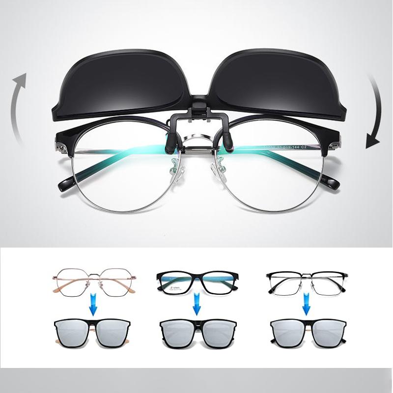 New Polarized Clip-On Flip-Up Sunglasses For Quick Sun Transition And Everyday Use | Lersk