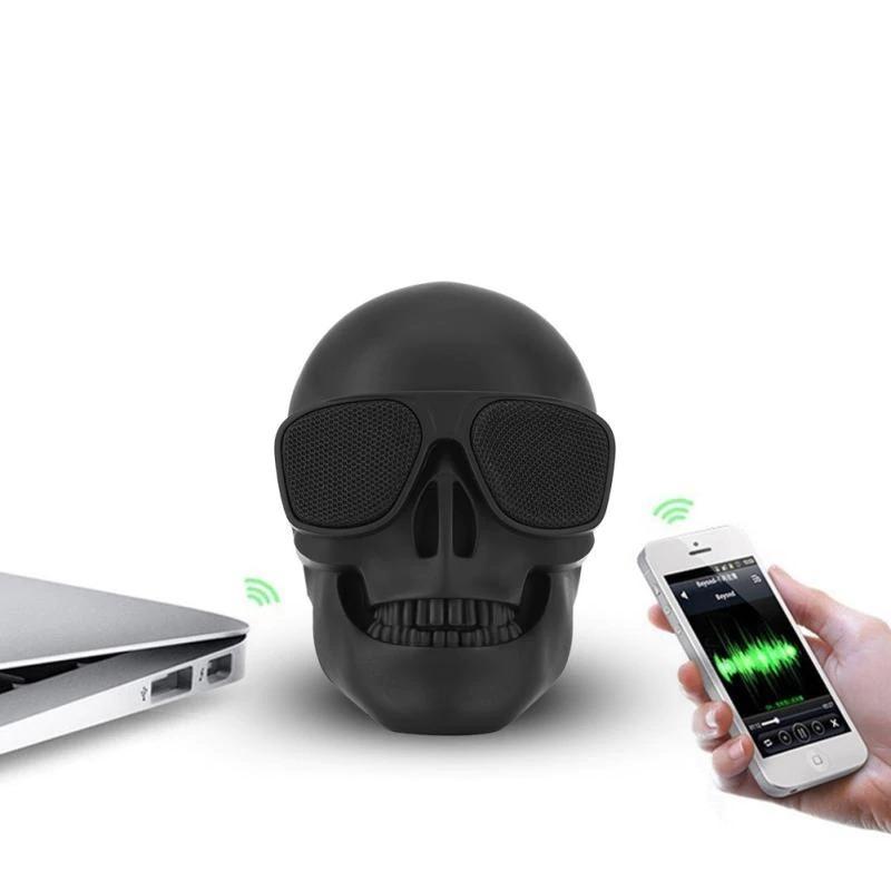 VexTone Skull Bluetooth Stereo Speaker in Black Finish | Lersk