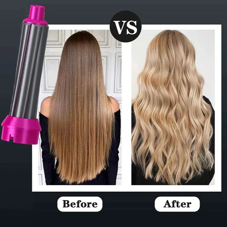 Lunera Estilizador de Cabelo 5 em 1: Modelador Automático, Secador e Escova Alisadora | Lersk