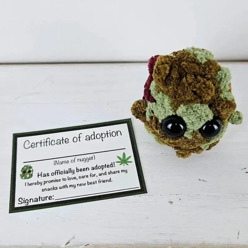 Adote um Peluche Weed Nugget, Adorável Peluche de Nugget de Cannabis para Colecionadores e Presentes | Lersk