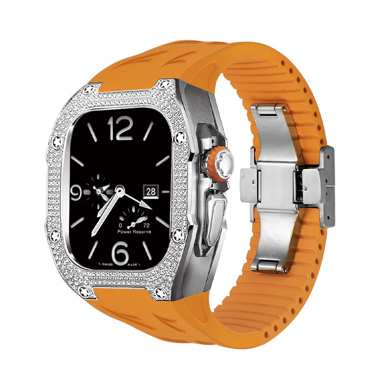 Nivaro | Kit de boîtier de remplacement en titane 5A Zircon pour Apple Watch Ultra | Lersk