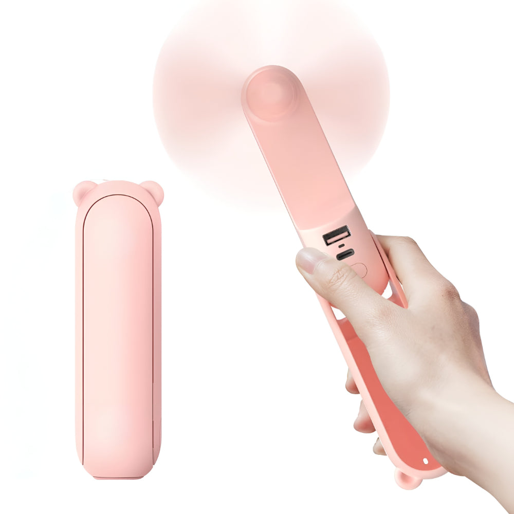 Portable Fan Handheld USB Rechargeable Pocket Cooling Fan | Lersk
