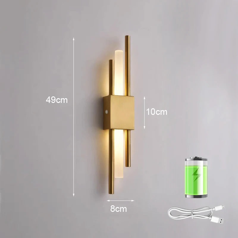 AstraBeam Rechargeable Wireless LED Wall Sconce | Lersk
