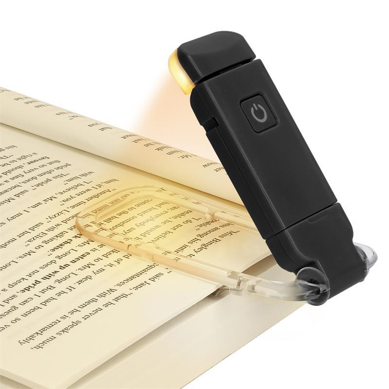LumaLeaf USB wiederaufladbare, verstellbare LED-Klemmleuchte für Bücher | Lersk