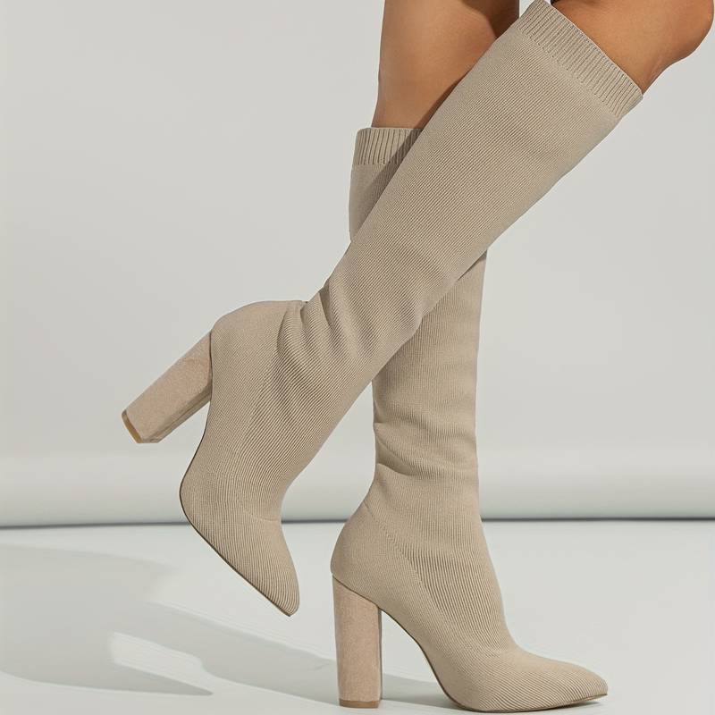 NovaStride Comfort Sock Boots With Plush Heels For All Day | Lersk