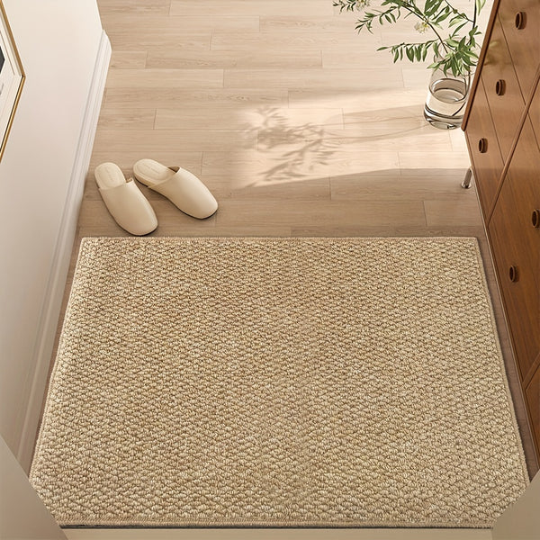 Tapis de porte en jute doux Cleanmat, extérieur, paillasson d'accueil, protection contre la saleté, maison | Lersk
