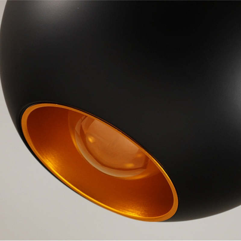 Lampada a sospensione LED Nazifa Modene Design senza tempo in bianco e nero per soggiorni | Lersk