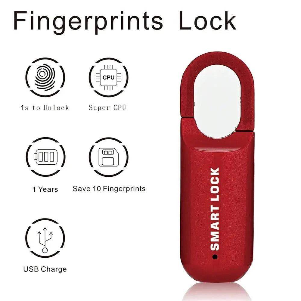 AstraLock Fingerabdruck-Vorhängeschloss Schlüsselloses Biometrisches Schloss | Lersk