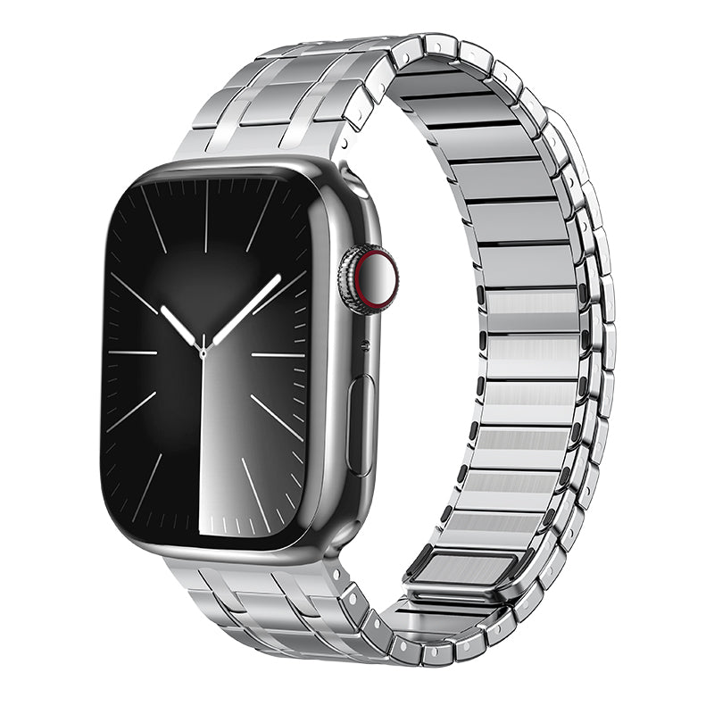 Alera | Cinturino magnetico in acciaio inox satinato per Apple Watch | Lersk