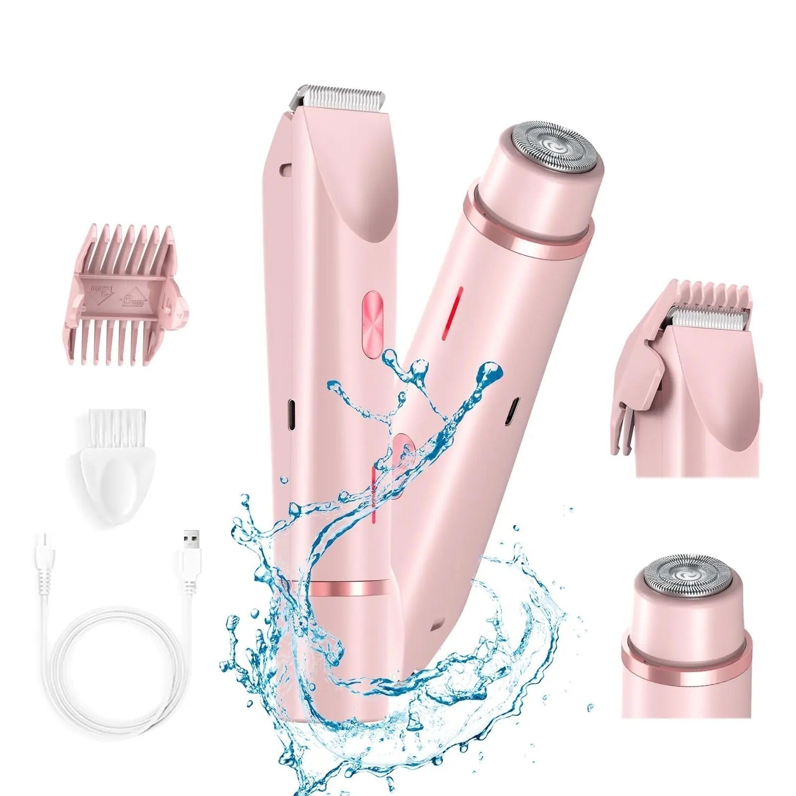 Rasoio impermeabile ricaricabile 2 in 1 per bikini donna | Lersk