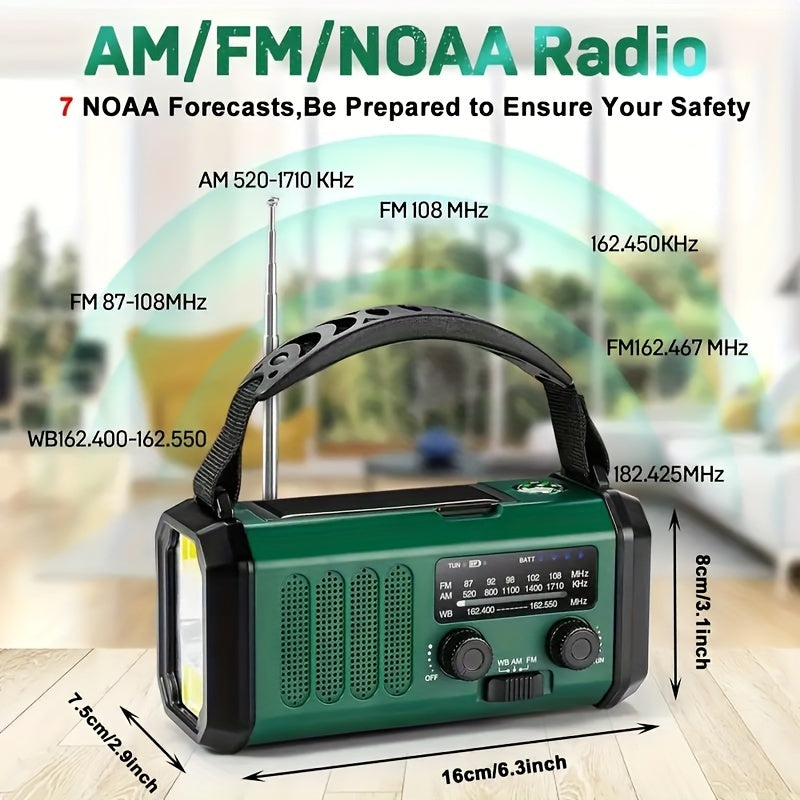 Rádio de Emergência TheSandsberg NL com Carregamento USB, Lanterna, para Caminhantes | Lersk