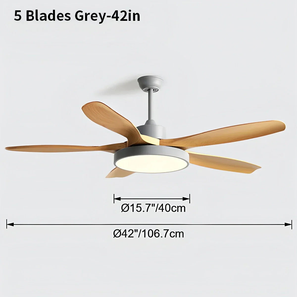 Stropní ventilátor Scandi oboustranný s osvětlením | Lersk