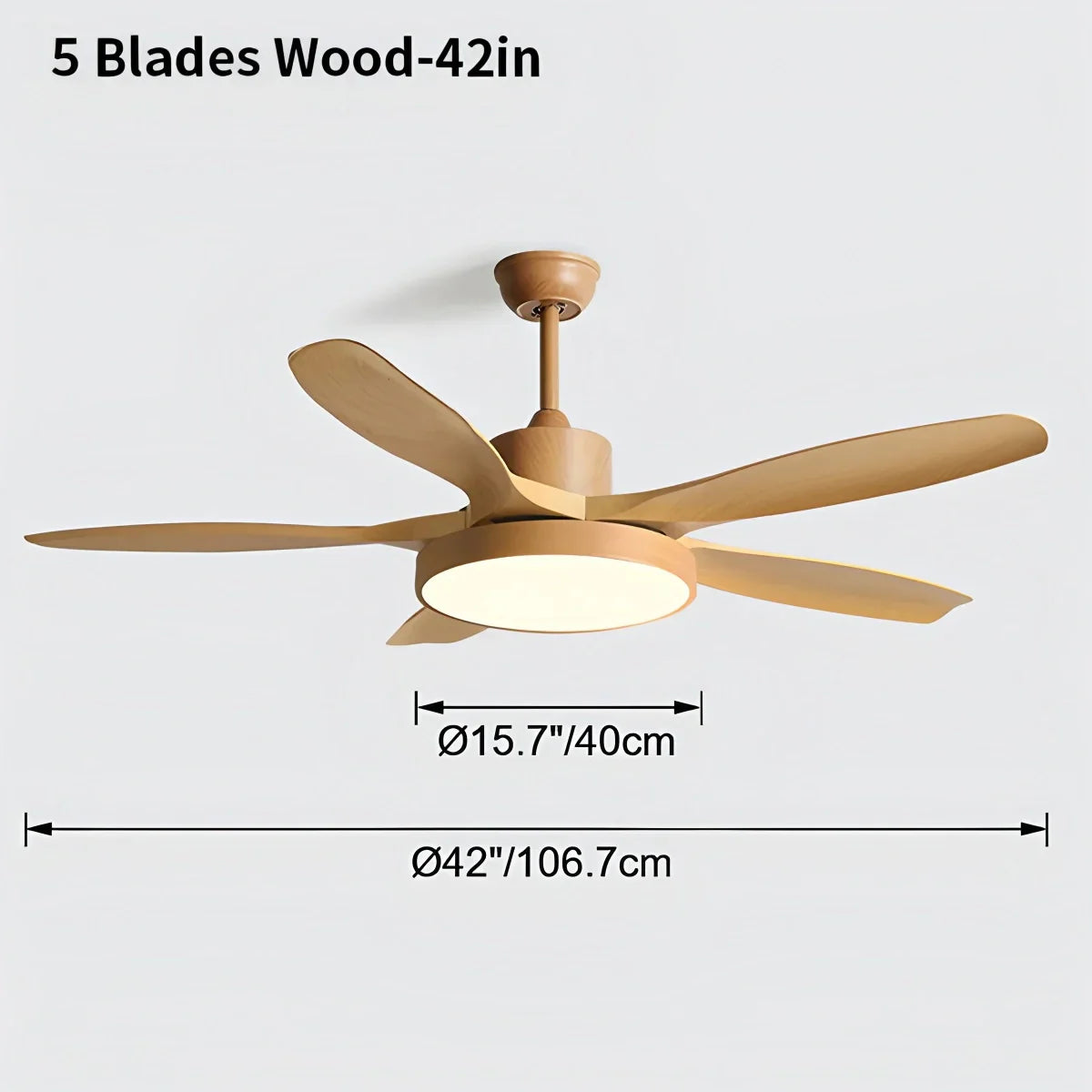 Stropní ventilátor Scandi oboustranný s osvětlením | Lersk