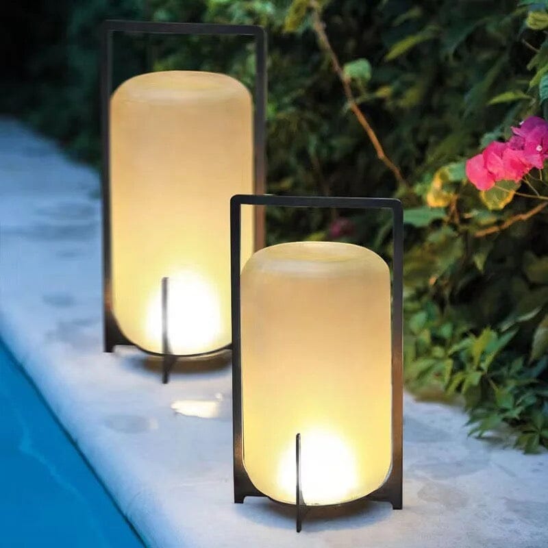Lumières de terrasse Luma en acier inoxydable et verre étanches | Lersk