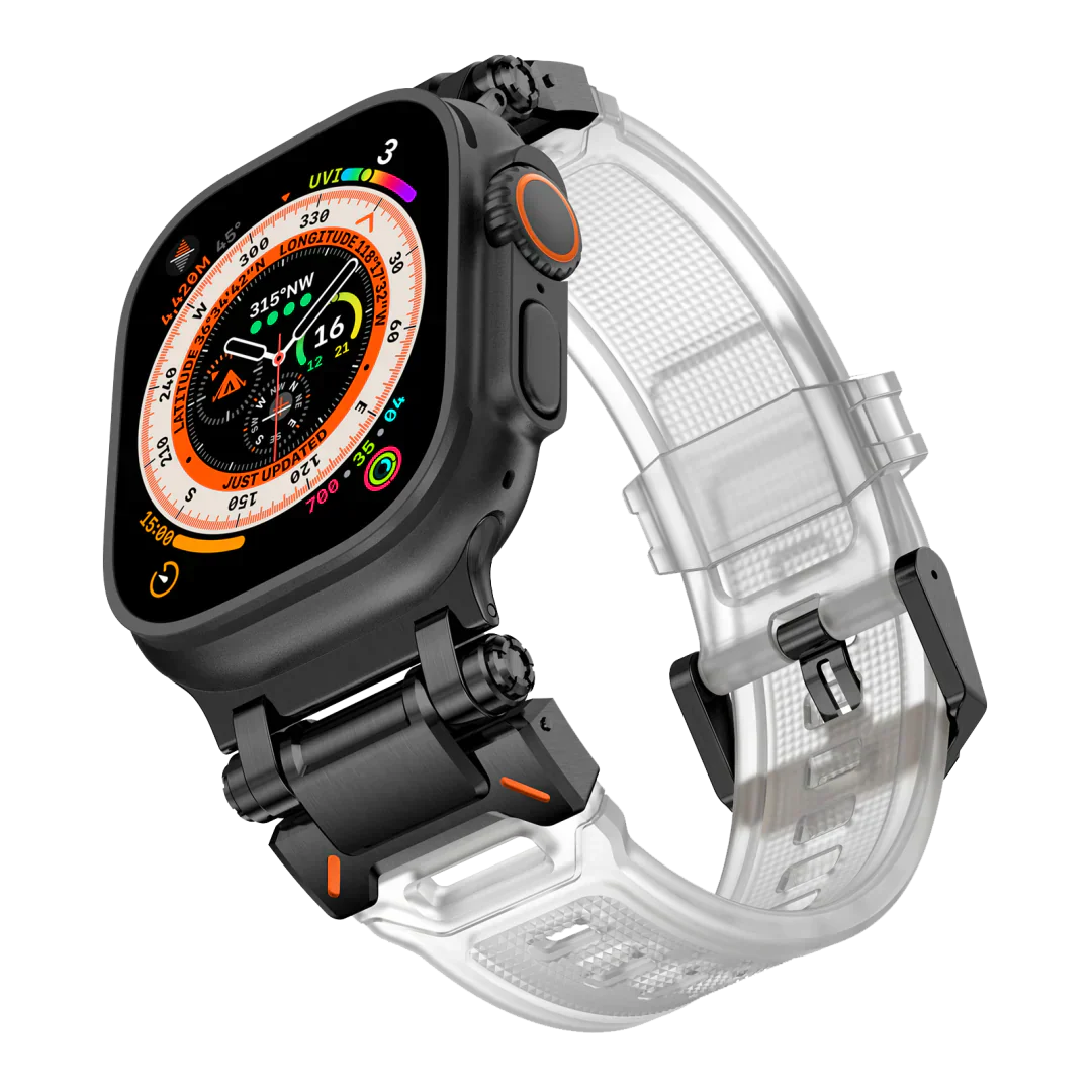 Meron Titanium-Head Silicone Band for Apple Watch | Lersk
