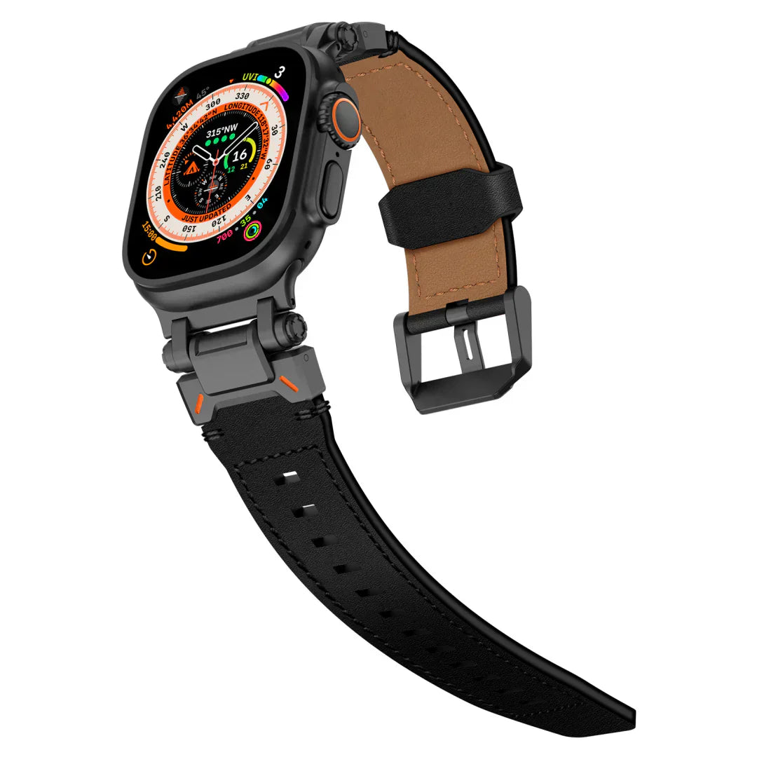 Kenvor Leather Strap with Titanium Connector for Apple Watch | Lersk