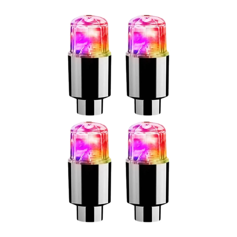 أغطية صمامات الإطارات LED للسيارات والدراجات النارية والدراجات مع أغطية صمامات عجلات LED لجميع العجلات | Lersk