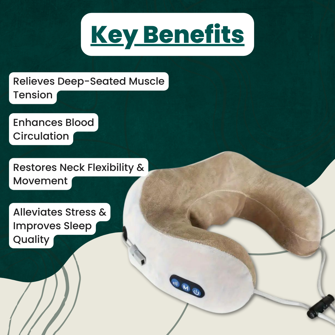 Kirrea Portable Neck Massager Pillow With Vibration | Lersk