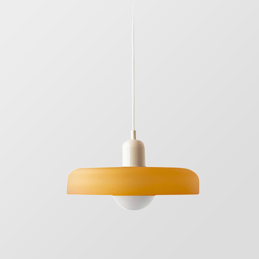 Aurelo Colored Glass Bauhaus Pendant Light for Dining Rooms | Lersk
