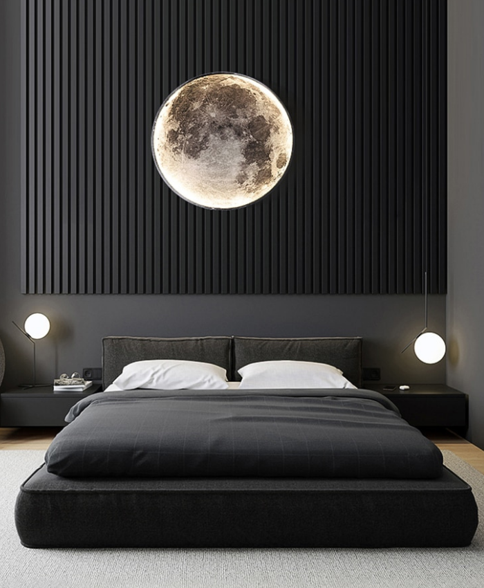 Luna Moon Lamp For Ambient Bedroom Lighting And Soft Moonlight Glow Modern Night Light Decor | Lersk