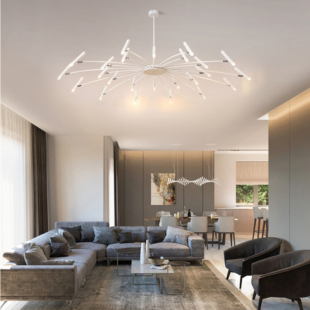 Lampadario LED ElaraLuxe Oro e Nero per Soggiorno Moderno | Lersk