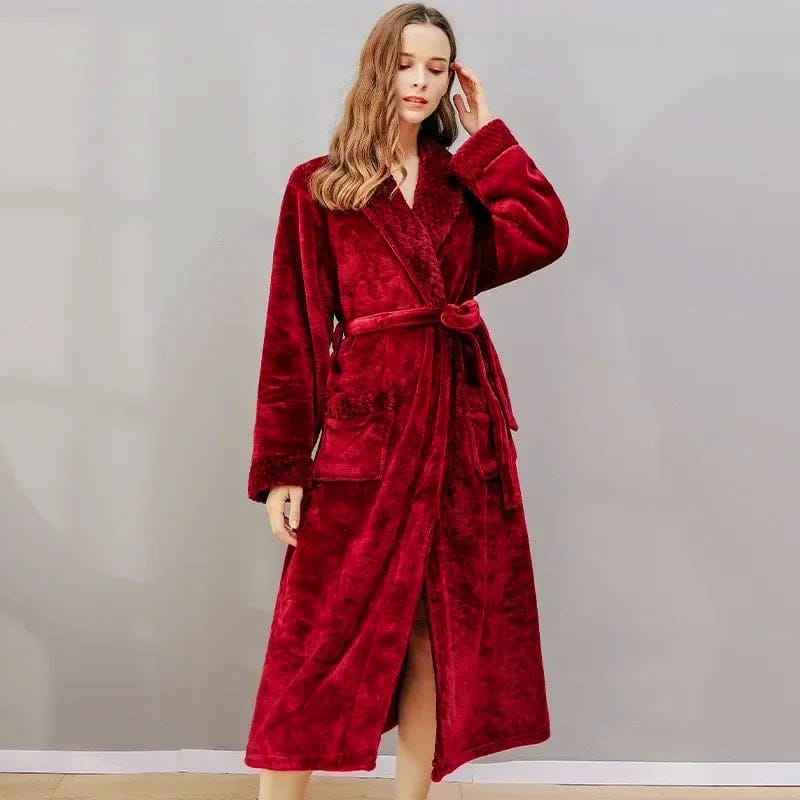 Albornoz de lujo unisex para calor en invierno y confort de spa en casa | Lersk