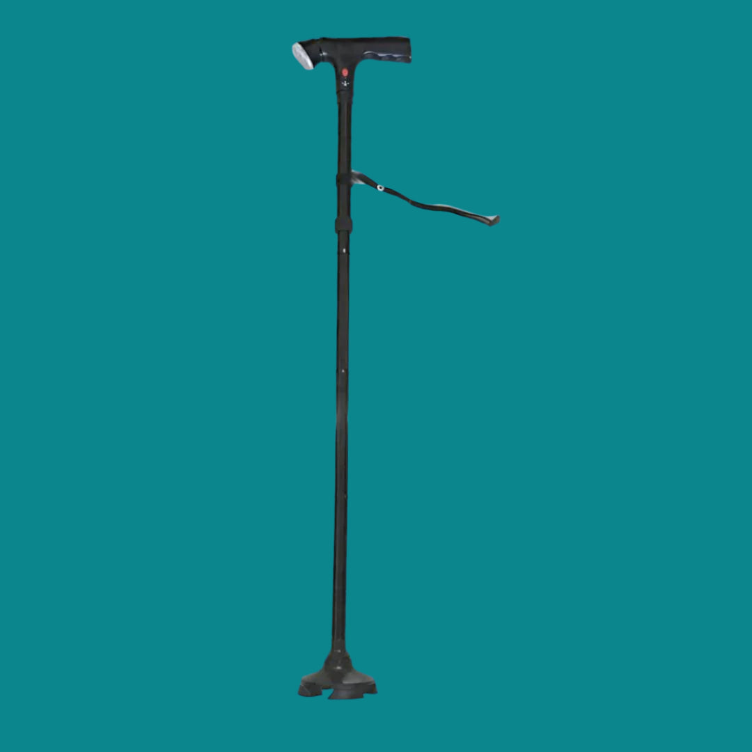TrailEase Folding Telescopic Cane With LED Light And Alarm | Lersk