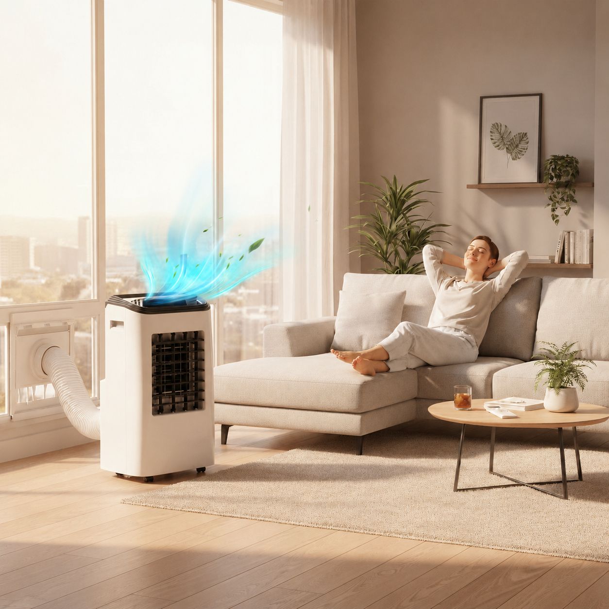 Przenośna klimatyzacja 12000 BTU chłodzenie | Lersk