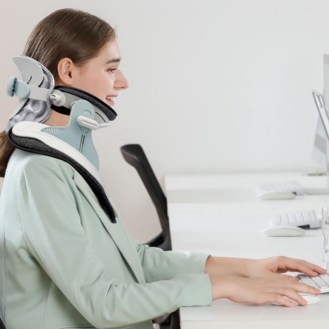 AlignEase Adjustable Neck Traction Device For Pain Relief | Lersk