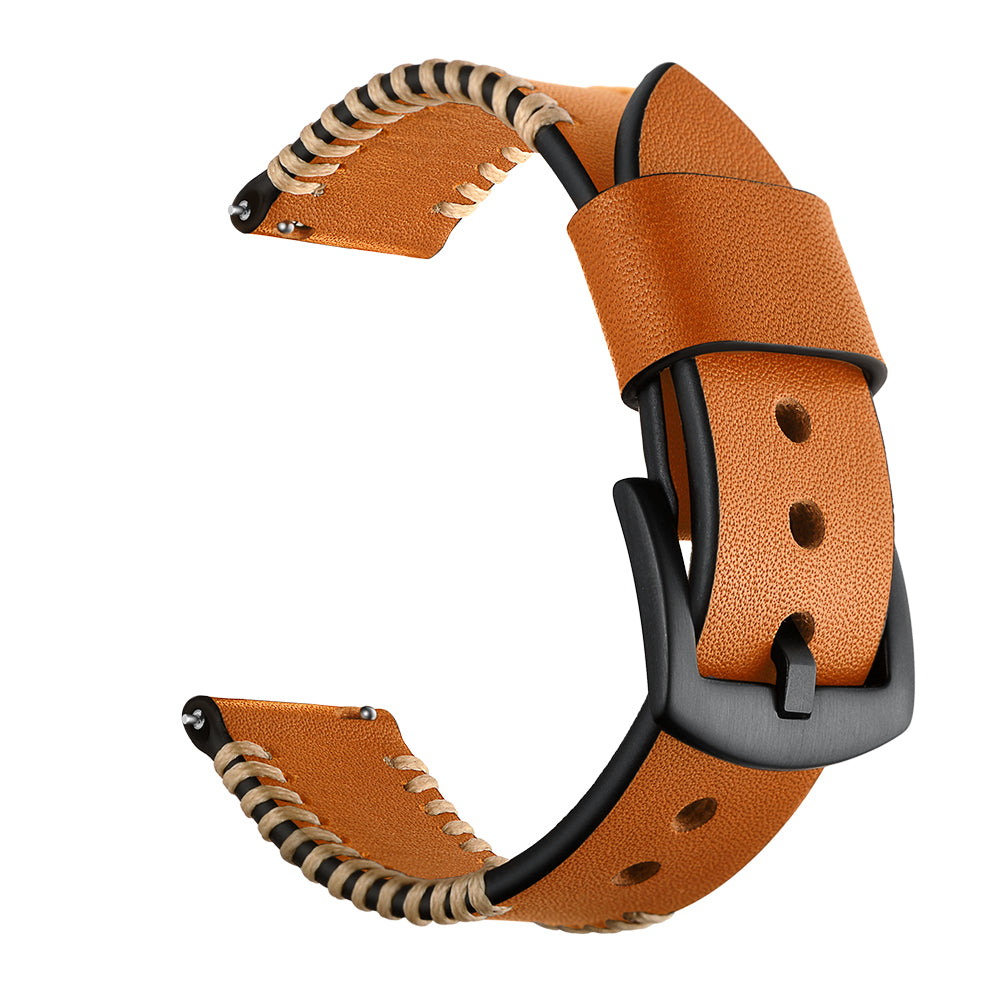 Averon lærrem håndsydd for Samsung Galaxy Watch 4/5/6/7 - 20 mm | Lersk